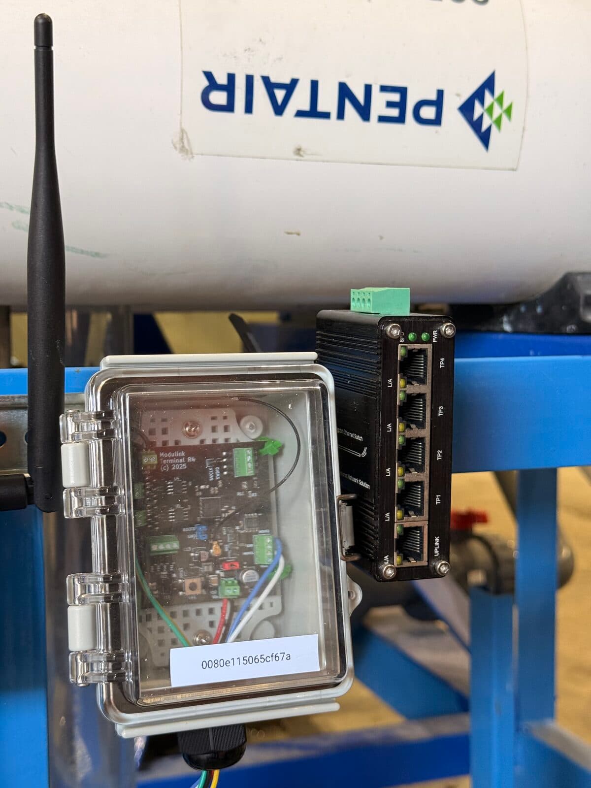 Modulink Terminal Indi installed on RO membrane skid at Falcon Water Tech