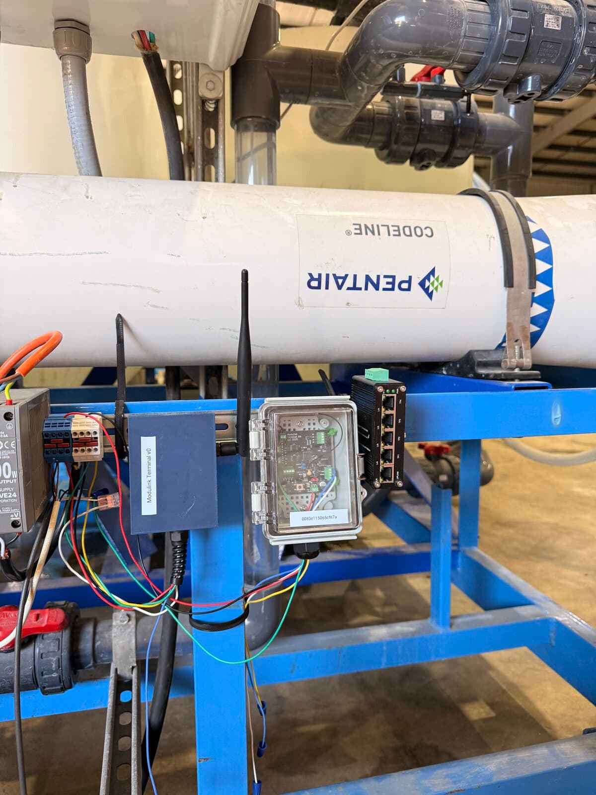 Modulink Terminal installed on RO membrane skid